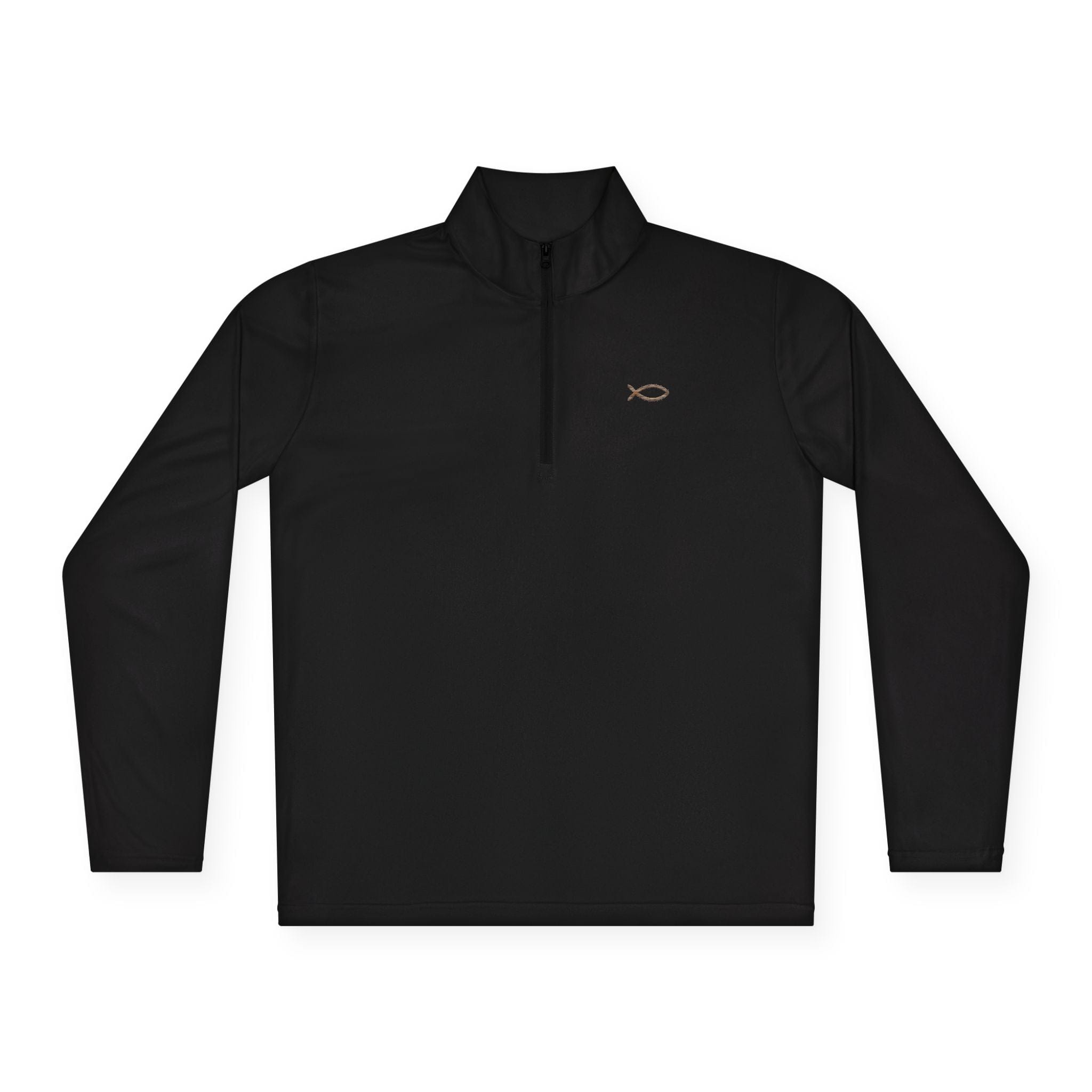 Salt Skins Long-sleeve Black / XS "Redeemed" Ichthus Fish Quarter Zip Pullover