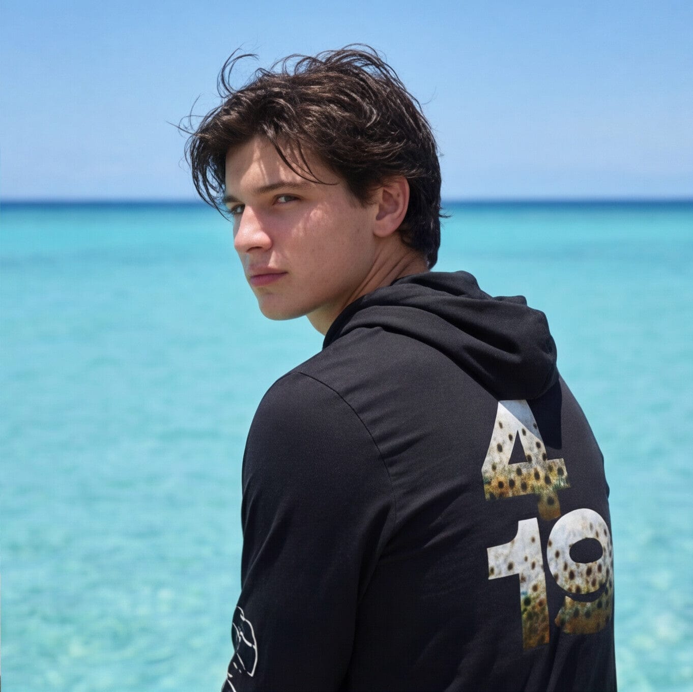 Salt Skins Long-Sleeve Hoodie Fish 4:19 Soft Cotton Pullover Hoodie Unisex