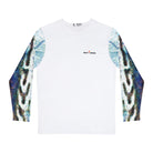 Salt Skins Men's Long Sleeve Hoodie Barracuda Long Sleeve Men's Shirt Fishing Performance Aqua Blue
