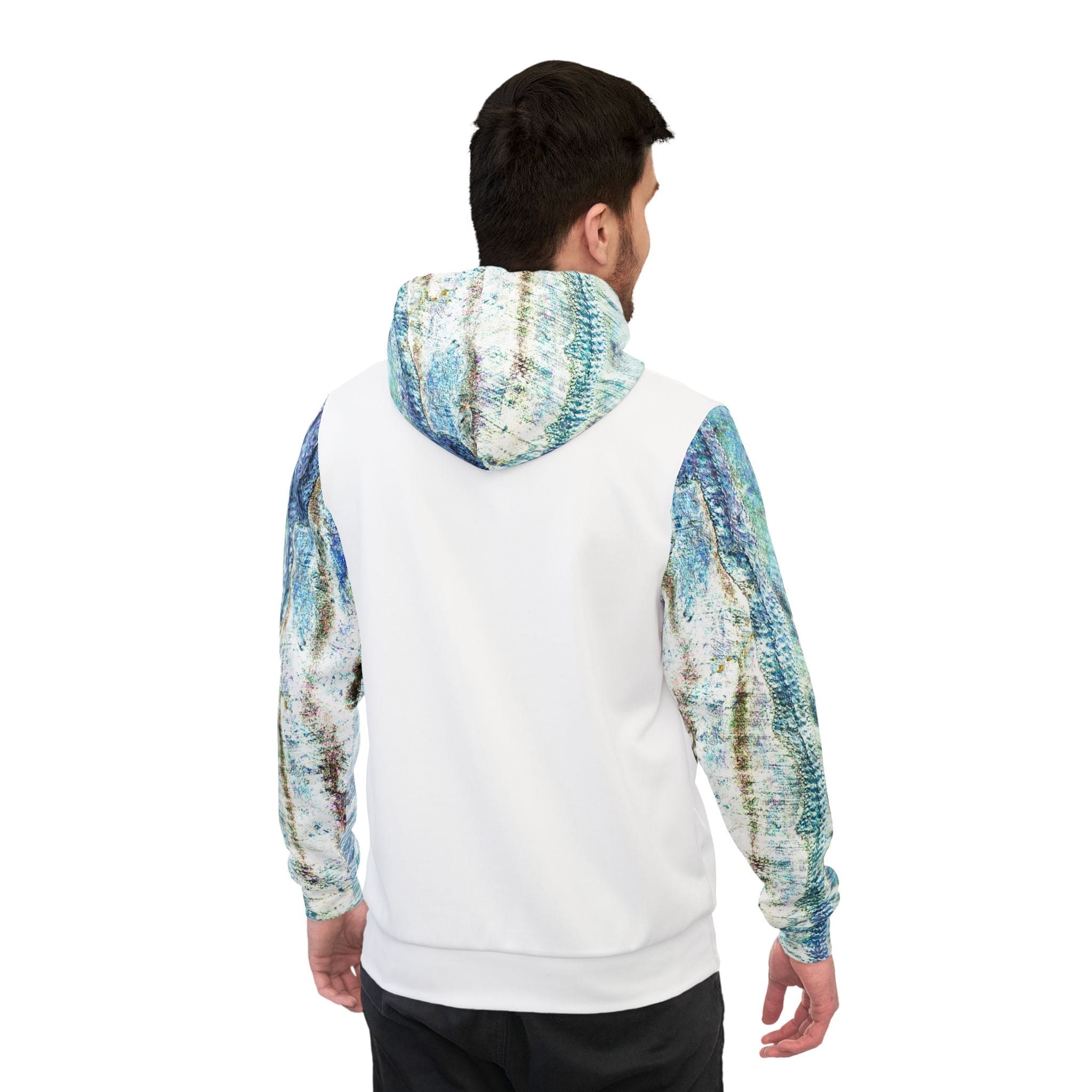 Salt Skins Men's Long Sleeve Hoodie Barracuda Men's Heavy Weight Hoodie Steel Blue