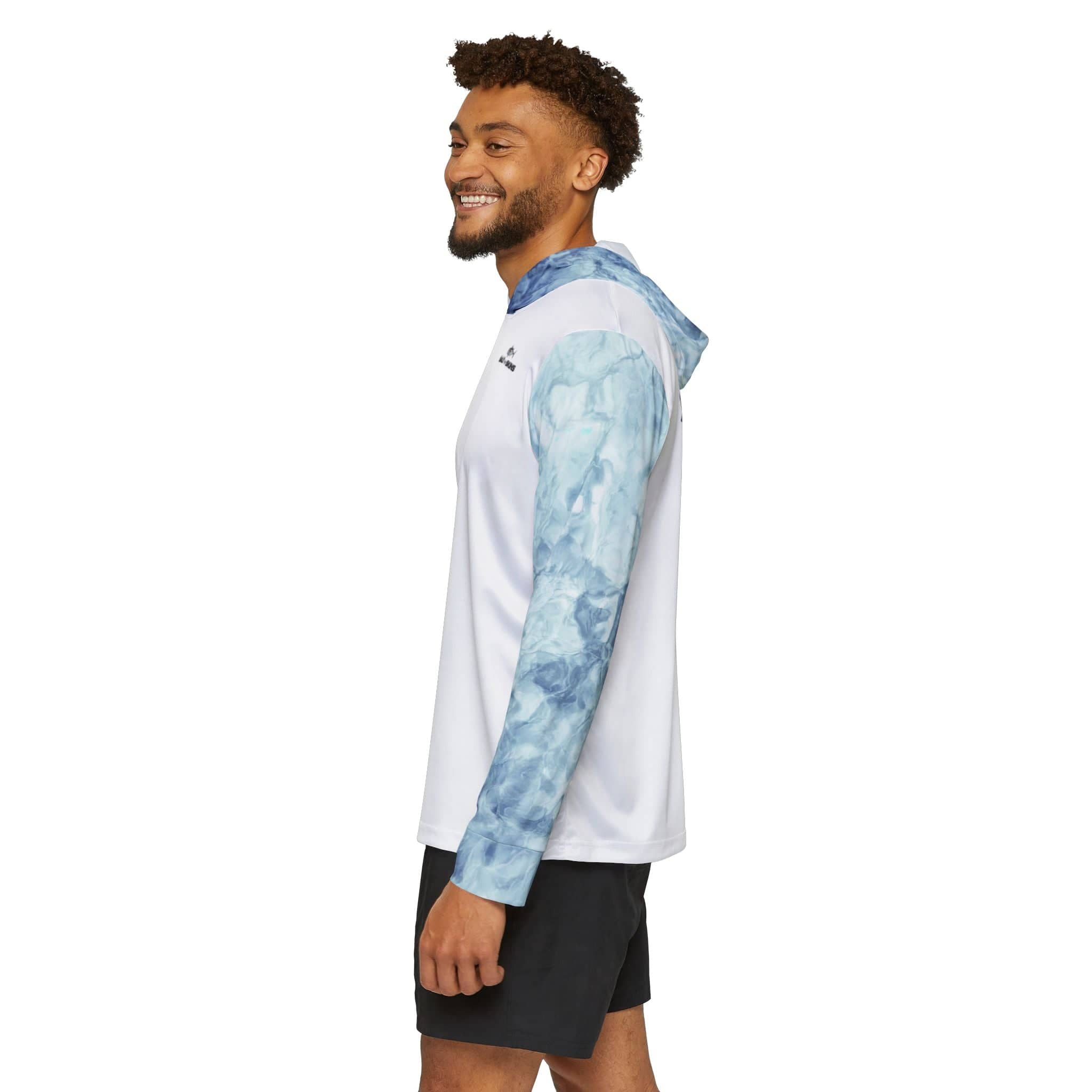 Salt Skins Men's Long Sleeve Hoodie Blackfin Tuna - The Ultimate Performance Men's Long Sleeve Fishing Shirt