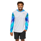 Salt Skins Men's Long Sleeve Hoodie Parrot Reef Master II - The Ultimate Performance Men's Long Sleeve Fishing Shirt