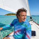 Salt Skins Men's Long Sleeve Hoodie Parrot Reef Slayer Men's Ultimate Performance Long Sleeve Fishing Shirt