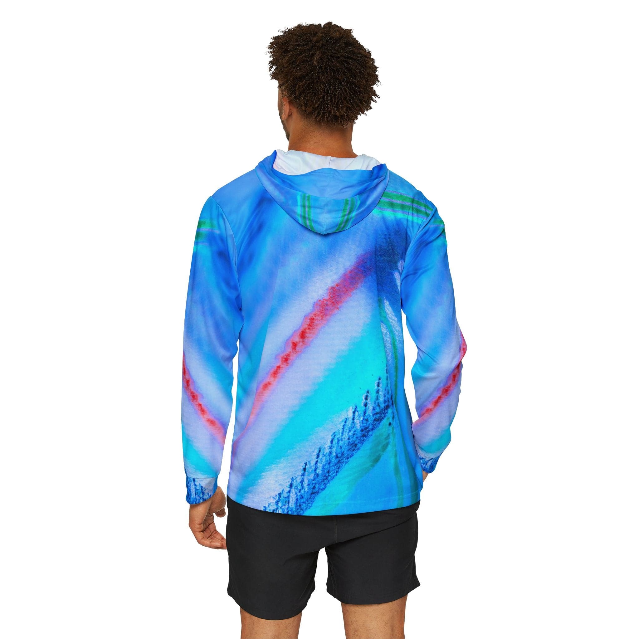 Salt Skins Men's Long Sleeve Hoodie Parrot Reef Slayer - The Ultimate Performance Men's Long Sleeve Fishing Shirt