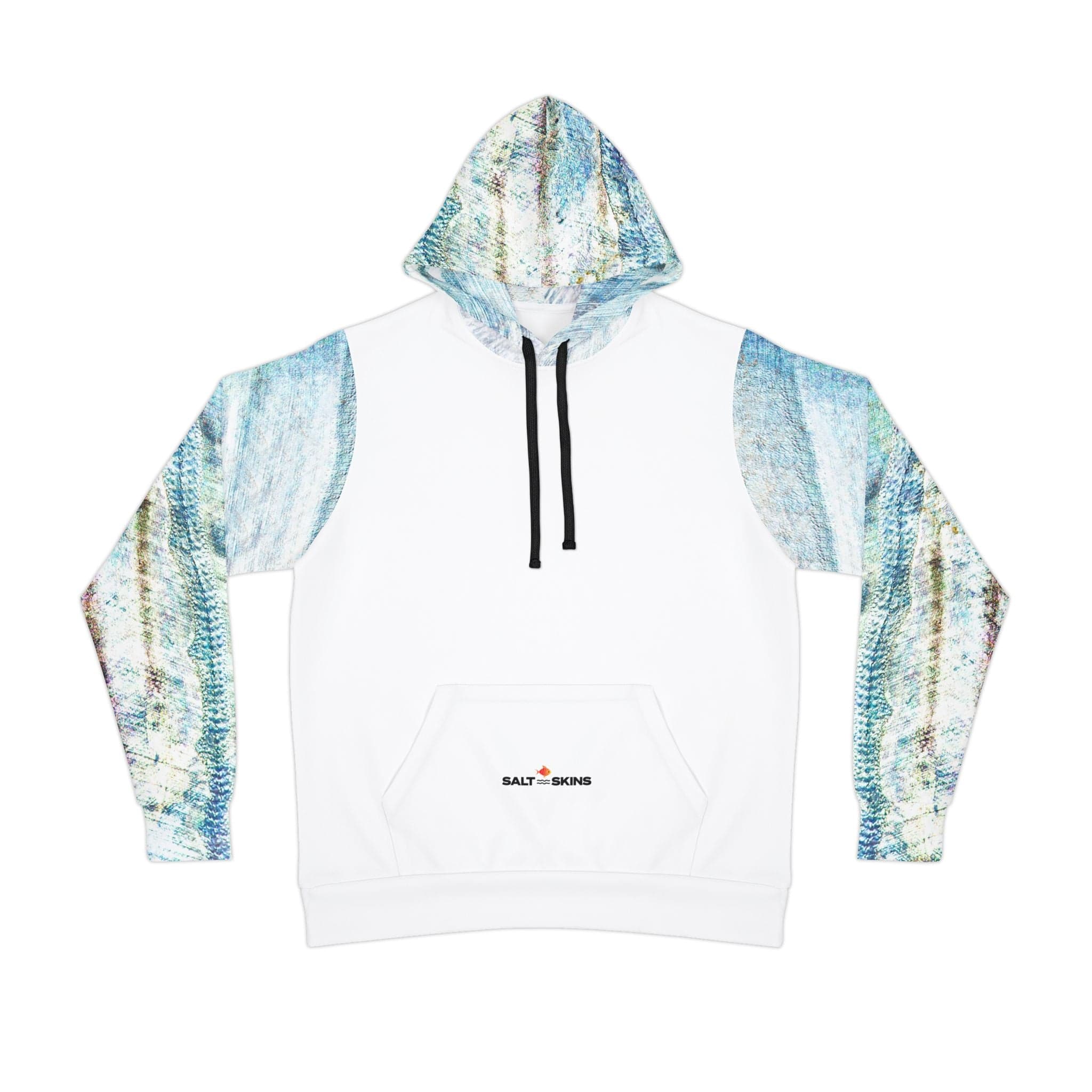 Salt Skins Men's Long Sleeve Hoodie XS / Steel Blue Barracuda Men's Heavy Weight Hoodie Steel Blue