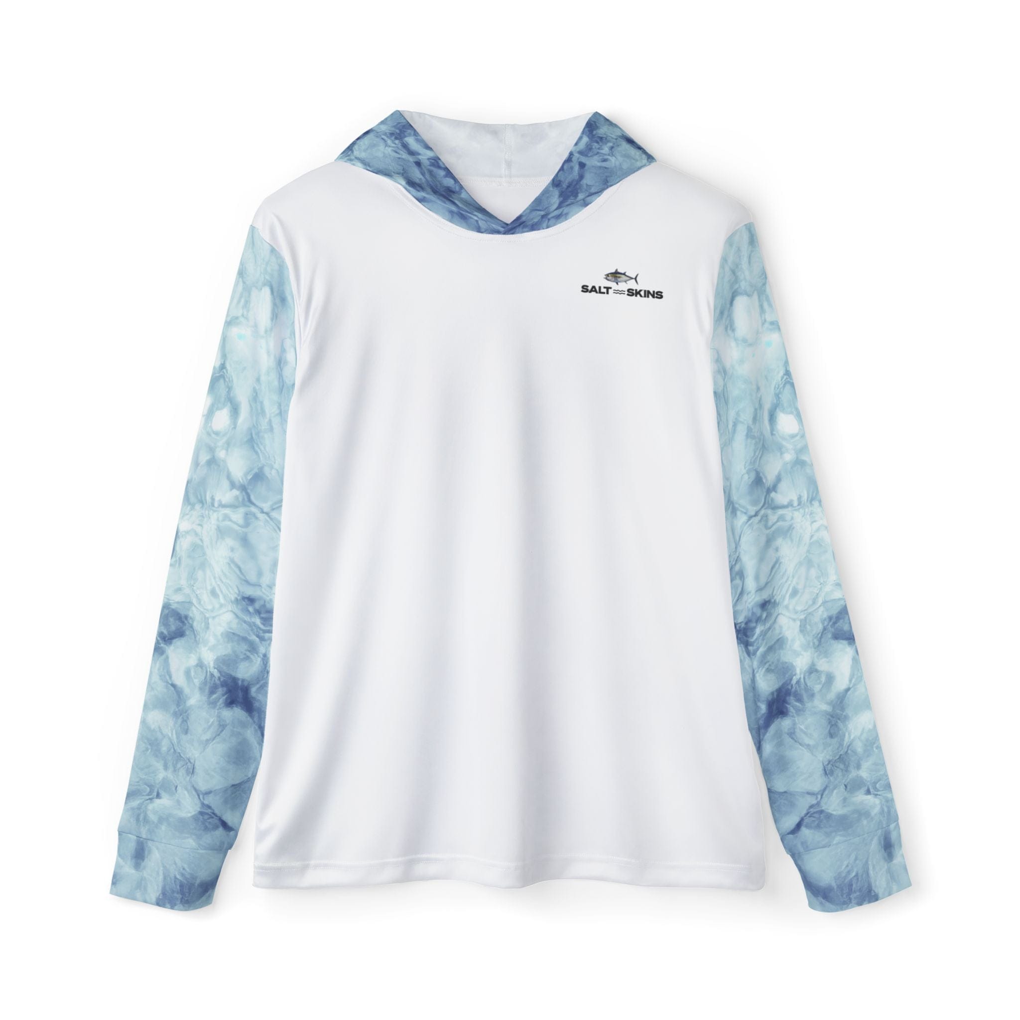 Salt Skins Men's Long Sleeve Hoodie XS / Steel Blue Blackfin Tuna - The Ultimate Performance Men's Long Sleeve Fishing Shirt