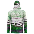 Salt Skins Men's Performance Hoodie Barracuda Green Men's Long Sleeve Sun Protection Hoodie