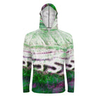 Salt Skins Men's Performance Hoodie Barracuda Green Men's Long Sleeve Sun Protection Hoodie