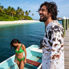 Salt Skins Men's Performance Hoodie Black Grouper Men's Ultimate Performance Long Sleeve Fishing Shirt