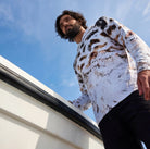 Salt Skins Men's Performance Hoodie Black Grouper Men's Ultimate Performance Long Sleeve Fishing Shirt