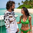 Salt Skins Men's Performance Hoodie Black Grouper Men's Ultimate Performance Long Sleeve Fishing Shirt