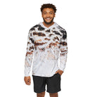 Salt Skins Men's Performance Hoodie Black Grouper - The Ultimate Performance Men's Long Sleeve Fishing Shirt