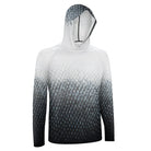 Salt Skins Men's Performance Hoodie Black Salmon Men's Long Sleeve Sun Protection Hoodie