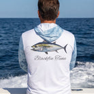 Salt Skins Men's Performance Hoodie Blackfin Tuna II Ultimate Performance Men's Long Sleeve Fishing Shirt