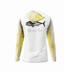 Salt Skins Men's Performance Hoodie Blackfin Tuna Men's Long Sleeve Performance Fishing Shirt