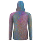 Salt Skins Men's Performance Hoodie Blue & Purple Tuna Pattern Men's Sun Protection Hoodie