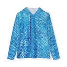 Salt Skins Men's Performance Hoodie Blue / XS NEW! LIVE BAIT NEEDED - Threadfin Herring Men's Ultimate Performance Long Sleeve Fishing Shirt