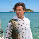 Salt Skins Men's Performance Hoodie Corvina Pintada Captains Series Men's Ultimate Performance Long Sleeve Fishing Shirt