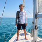 Salt Skins Men's Performance Hoodie Corvina Pintada Captains Series Men's Ultimate Performance Long Sleeve Fishing Shirt