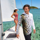 Salt Skins Men's Performance Hoodie Corvina Pintada Captains Series Men's Ultimate Performance Long Sleeve Fishing Shirt