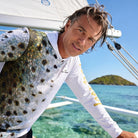 Salt Skins Men's Performance Hoodie Corvina Pintada Captains Series Men's Ultimate Performance Long Sleeve Fishing Shirt