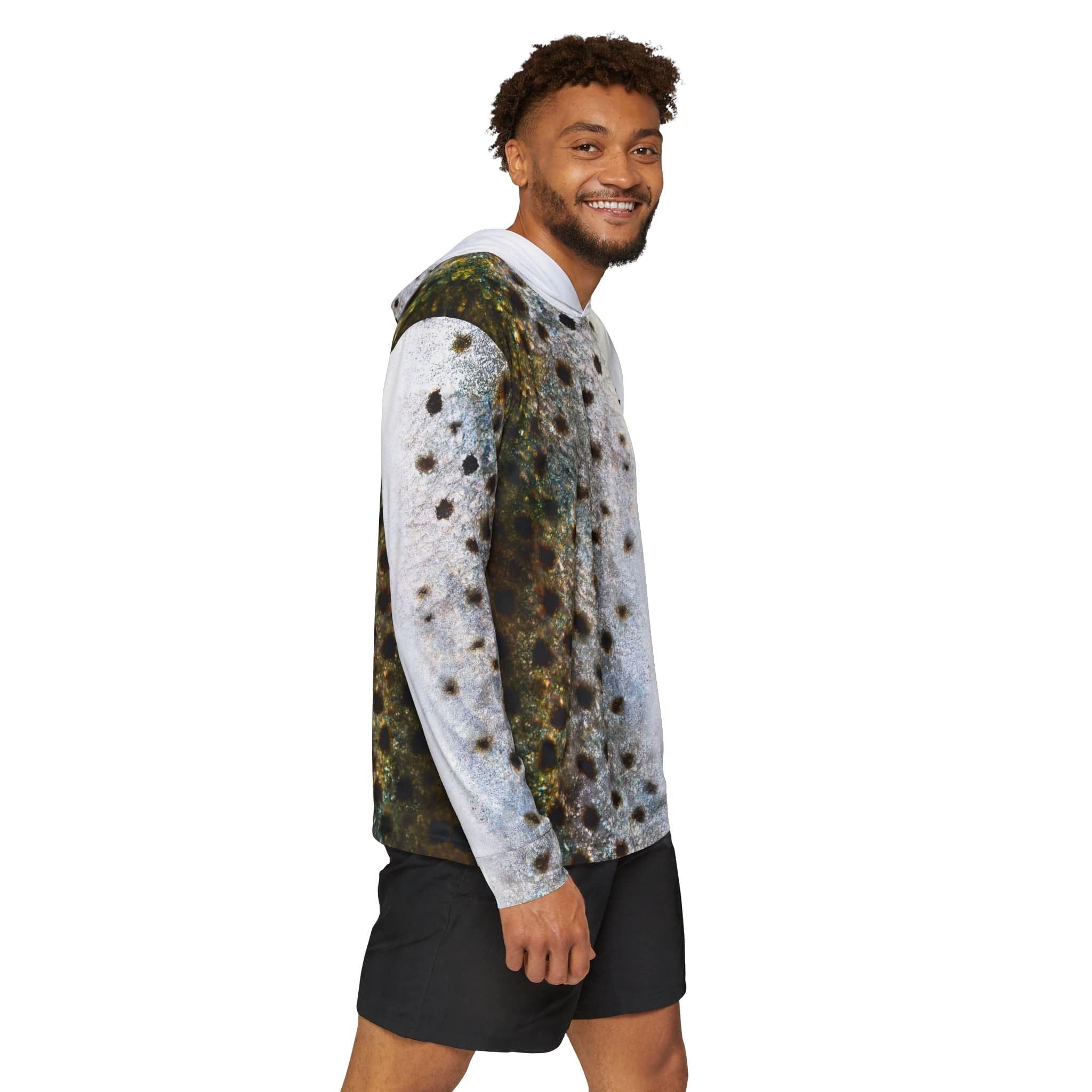 Salt Skins Men's Performance Hoodie Corvina Pintada Captains Series - The Ultimate Performance Men's Long Sleeve Fishing Shirt