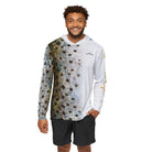 Salt Skins Men's Performance Hoodie Corvina Pintada Captains Series - The Ultimate Performance Men's Long Sleeve Fishing Shirt