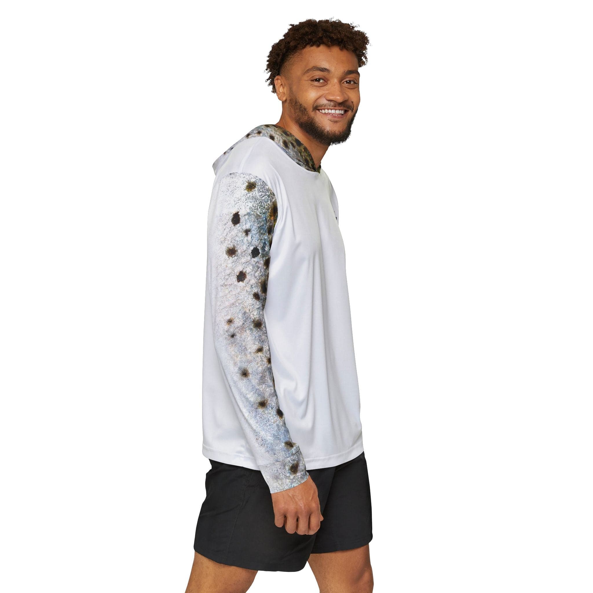 Salt Skins Men's Performance Hoodie Corvina Pintada Captains Series - The Ultimate Performance Men's Long Sleeve Fishing Shirt