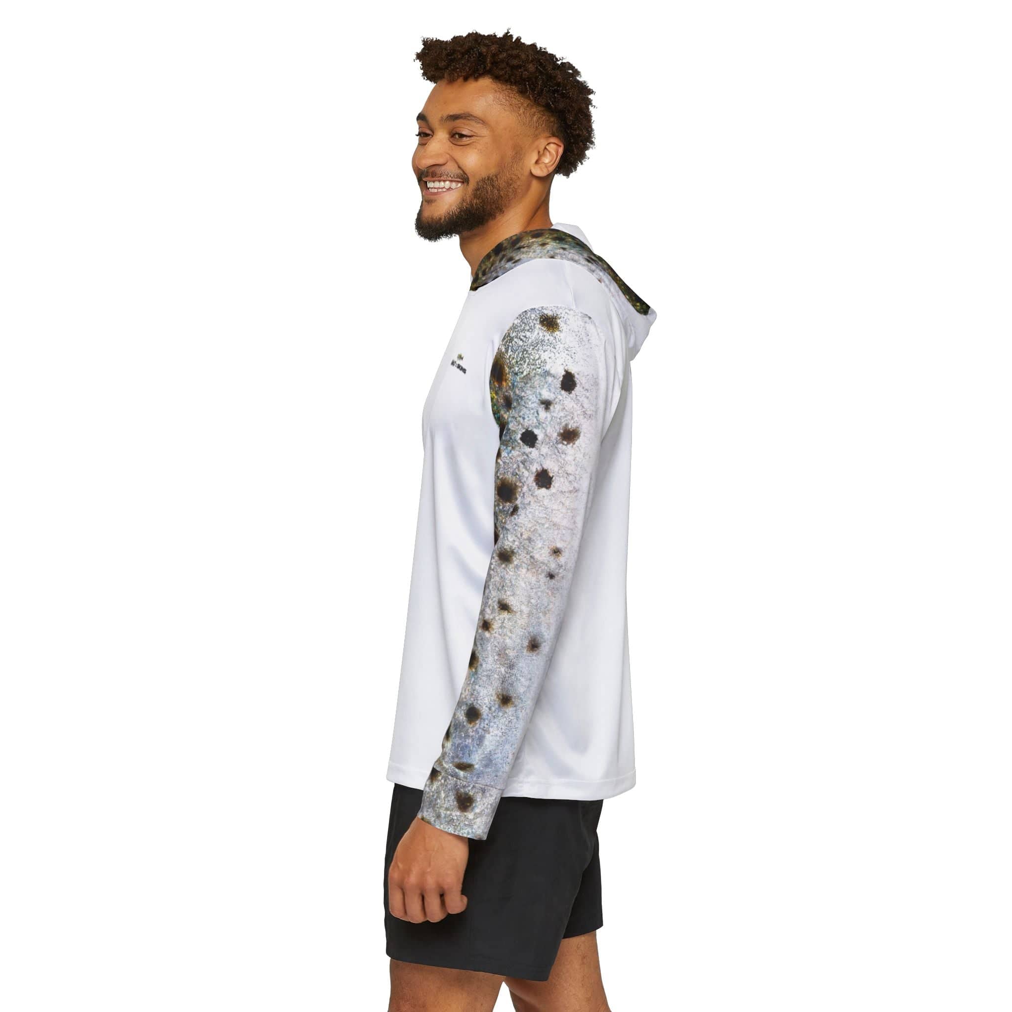 Salt Skins Men's Performance Hoodie Corvina Pintada Captains Series - The Ultimate Performance Men's Long Sleeve Fishing Shirt