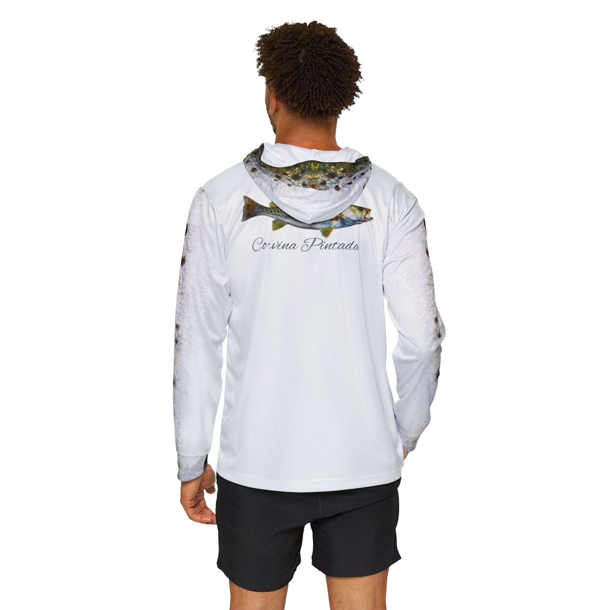 Salt Skins Men's Performance Hoodie Corvina Pintada Captains Series - The Ultimate Performance Men's Long Sleeve Fishing Shirt