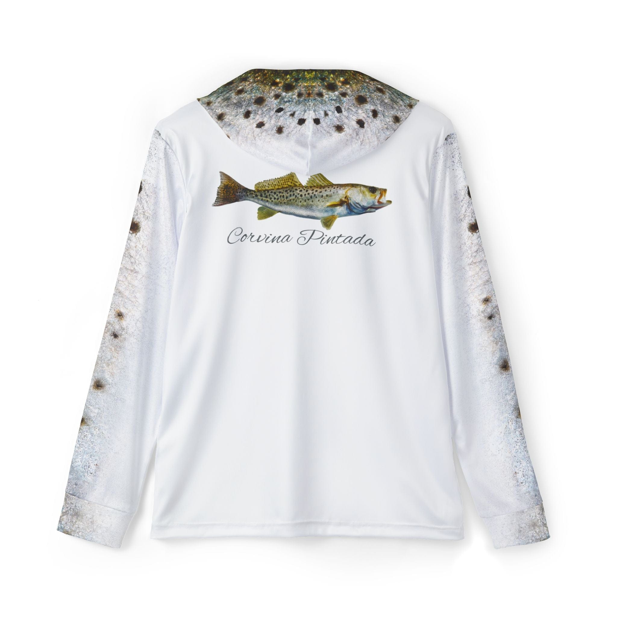 Salt Skins Men's Performance Hoodie Corvina Pintada Captains Series - The Ultimate Performance Men's Long Sleeve Fishing Shirt