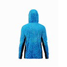 Salt Skins Men's Performance Hoodie Flats Blue Side Vent Fishing Hoodie With Pockets
