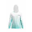 Salt Skins Men's Performance Hoodie Green Sky Water Camo Side Vent Performance Hoodie