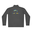 Salt Skins Men's Performance Hoodie Iron Grey / XS Blue Marlin Quarter-Zip Lightweight Pullover