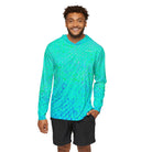 Salt Skins Men's Performance Hoodie Mingy Snapper Captains Series - The Ultimate Performance Men's Long Sleeve Fishing Shirt