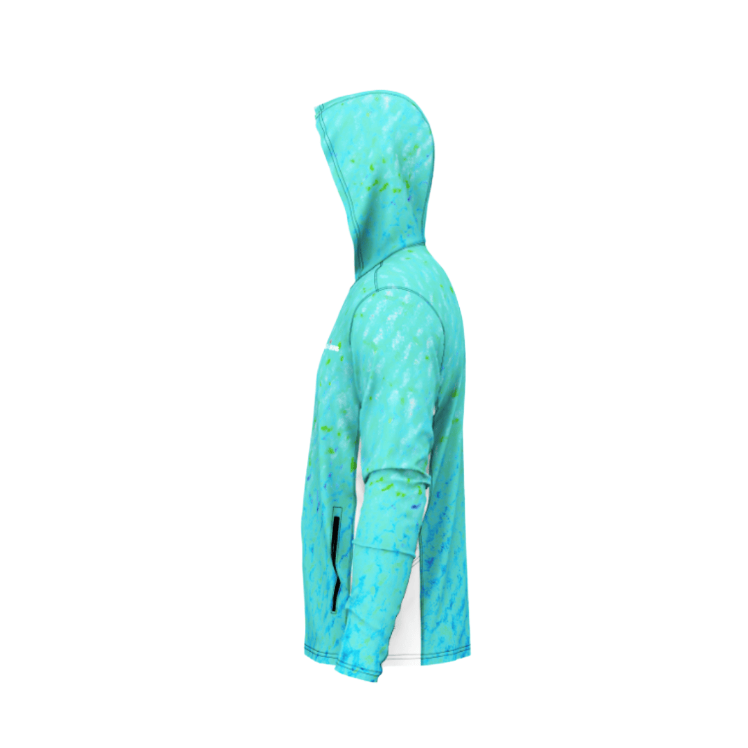 Salt Skins Men's Performance Hoodie Mingy Snapper Side Vent Hoodie With Pockets