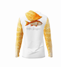 Salt Skins Men's Performance Hoodie Mutton Snapper Men's Long Sleeve Performance Fishing Shirt