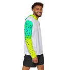 Salt Skins Men's Performance Hoodie New Mahi Turquoise Captains Series - The Ultimate Performance Men's Long Sleeve Fishing Shirt