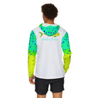 Salt Skins Men's Performance Hoodie New Mahi Turquoise Captains Series - The Ultimate Performance Men's Long Sleeve Fishing Shirt