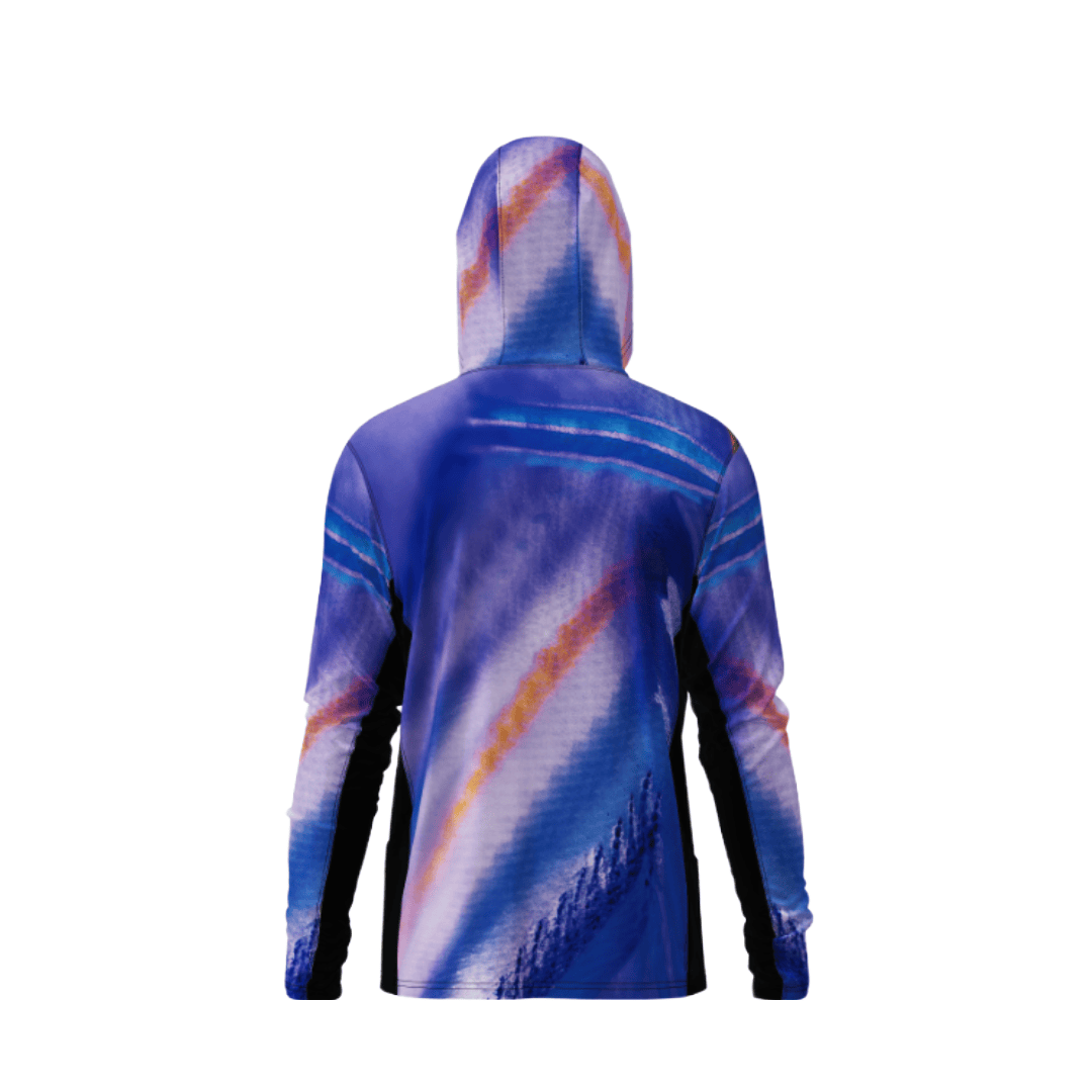 Salt Skins Men's Performance Hoodie Parrot Reef Side Vent Hoodie With Pockets