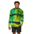 Salt Skins Men's Performance Hoodie Peacock Bass Ultimate Performance Men's Long Sleeve Fishing Shirt