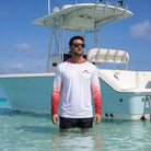 Salt Skins Men's Performance Hoodie Red Snapper Captains Series II Men's Ultimate Performance Long Sleeve Fishing Shirt