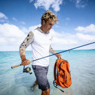 Salt Skins Men's Performance Hoodie Redfish Grey Master II Men's Ultimate Performance Long Sleeve Fishing Shirt