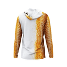 Salt Skins Men's Performance Hoodie Redfish "Orange" Allover Men's Long Sleeve Performance Fishing Hoodie