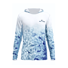 Salt Skins Men's Performance Hoodie Reef Water Camo Side Vent Performance Hoodie