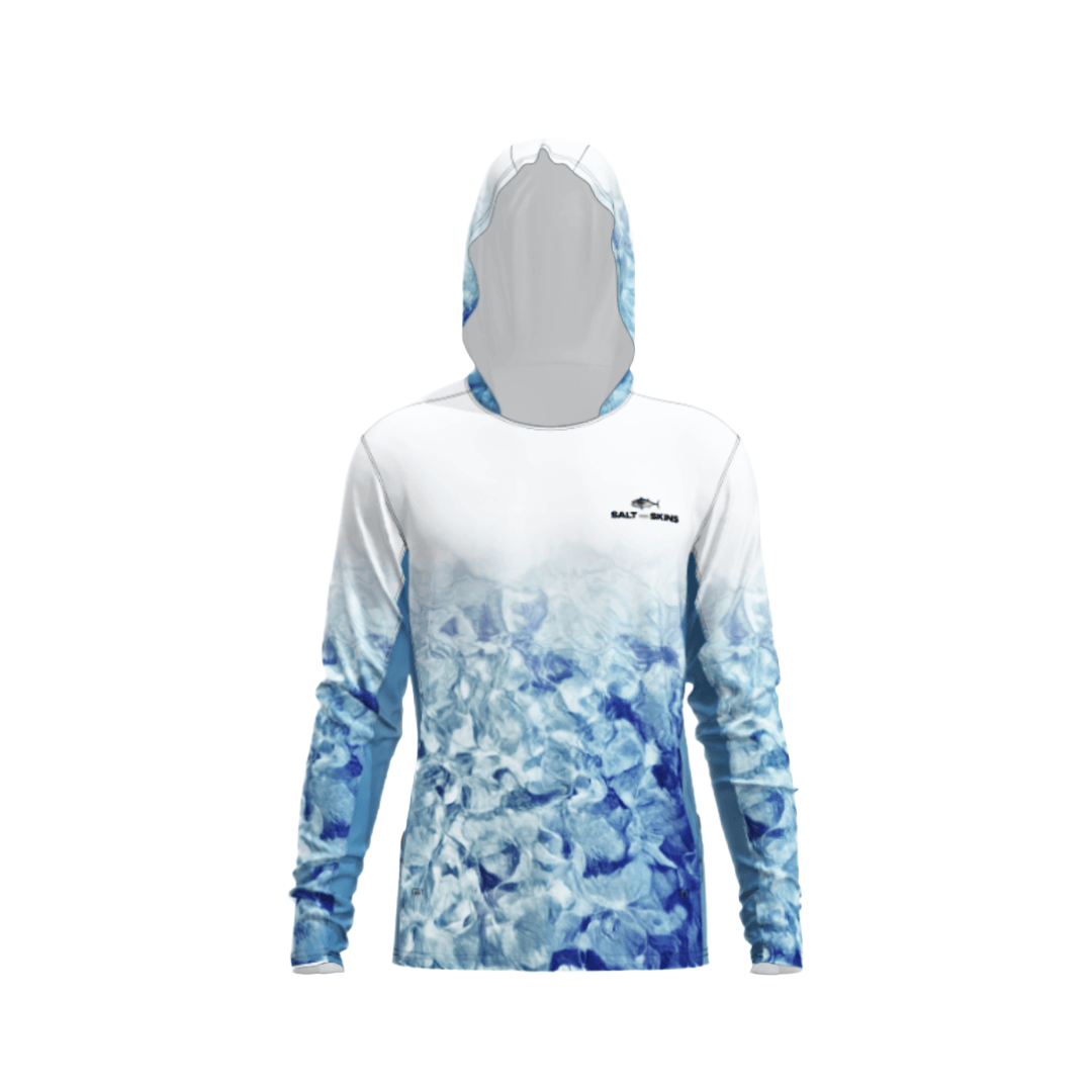 Salt Skins Men's Performance Hoodie Reef Water Camo Side Vent Performance Hoodie (Copy)