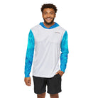 Salt Skins Men's Performance Hoodie Reef Water Florida Keys II - The Ultimate Performance Men's Long Sleeve Fishing Shirt