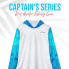 Salt Skins Men's Performance Hoodie Reef Water Florida Keys II - The Ultimate Performance Men's Long Sleeve Fishing Shirt