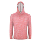 Salt Skins Men's Performance Hoodie Rose Mingy Snapper Men's Sun Protection Long Sleeve Hoodie