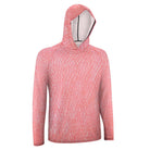 Salt Skins Men's Performance Hoodie Rose Mingy Snapper Men's Sun Protection Long Sleeve Hoodie